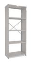 Lagerhylla  Vit/Vit, täckt gavel, grund, BxDxH 1000x500x2500