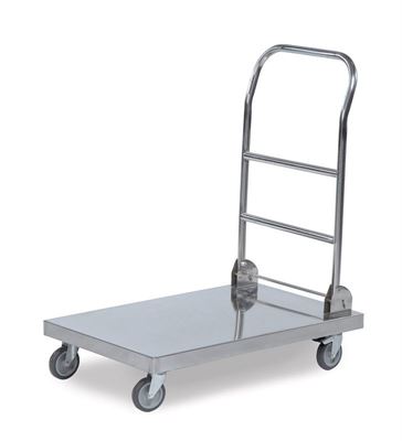 Platåvagn Rostfri Låg, LxBxH 825x520x970 mm