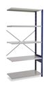 Lagerhylla  Blå/Grå, utbyggnad, BxDxH 965x400x1960, öppen