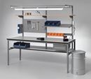Arbetsbord Embla, LxB 2000x800 mm, max 300 kg, grå laminat