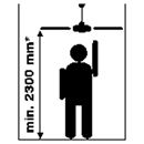 Takfläkt med metallblad 1420