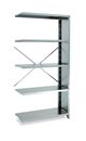 Lagerhylla  Galvaniserad, täckt gavel, utbyggnad, BxDxH 965x400x1960