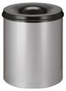Brandsäker Soptunna, 80 l, H 550 mm, silver