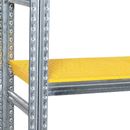 Hyllplan till Lagerhylla Flex, BxD 1500x600, gul plast