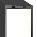 Klädskåp Sonesson, BxDxH 300x550x1900 mm, benstativ, 1 dörr i 1 skåp, vit/svart