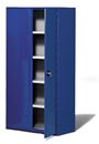 Lagerhylla , skåp med hyllor, HxD 1960x400 mm, blå
