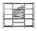 Lagerhylla Flex, med galvaniserade stålhyllplan