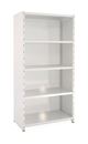 Lagerhylla  Vit/Vit, täckt gavel & rygg, grund, BxDxH 1000x500x1960