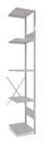 Lagerhylla  Vit/Vit, halvutbyggnad, BxDxH 500x500x3000, öppen