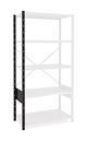 Lagerhylla  Hyllgavelstege, öppen, DxH 500x1960, svart