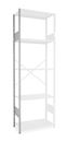 Lagerhylla  Hyllgavelstege, öppen, DxH 500x3000, vit