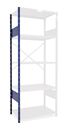 Lagerhylla  Hyllgavelstege, öppen, DxH 600x2500, blå