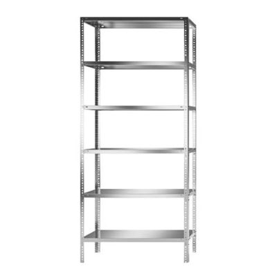 Lagerhylla Purmo, grund, BxDxH 1100x400x2500, 6 hyllplan rostfri