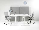 Höj och sänkbart skrivbord Venla, rak, LxB 1200x800 mm, vit/vit