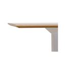 Höj och sänkbart hörnskrivbord Atlanta Trend, vänster, LxB 1800x1200 mm, ek/vit