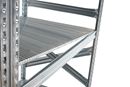 Lagerhylla Flex, med galvaniserade stålhyllplan