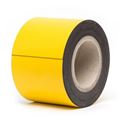 Magnetband på rulle, gul, HxL 100 mm x 10 m