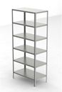 Lagerhylla Purmo, grund, BxDxH 1100x600x2500, 6 hyllplan rostfri