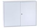 Nyckelskåp med 400 krokar, BxDxH 730x140x550 mm, grå