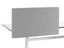 Bordsskärm Standard, med raka hörn, BxDxH 1400x30x650 mm, grå