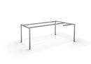 Skrivbordsstativ DUO-C Hörna, L 1600-2000 mm, silver