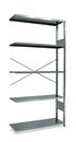 Lagerhylla  Galvaniserad, utbyggnad, BxDxH 1255x400x2500, öppen