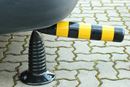 Trafikpollare Vinne, gummi, Hxø 750x80 mm, svart/gul
