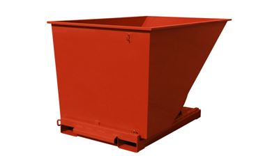 Tippcontainer Argos 2000 L, LxBxH 2073x1316x1248 mm, röd