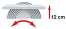Fotstöd Twin Active, grå, BxD 540x350 mm