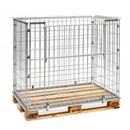 Pallram med nät Viggan, LxBxH 1200x800x1000 mm, öppningsbar långsida