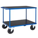 Rullvagn Industri Geran, LxBxH 1300x800x890 mm, med broms, blå