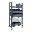 Hyllvagn Fangan, LxBxH 877x638x1850 mm, 5 hyllplan