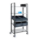 Hyllvagn Fangan, LxBxH 877x638x1850 mm, 5 hyllplan