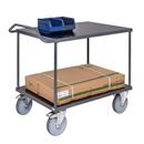 Rullvagn Nean, LxBxH 1110x700x965 mm, med broms, grå