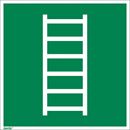 Nödskylt, efterlysande, brandstege, 150x150 mm, plast, 10 st/fp
