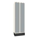 Klädskåp Sonesson Flex, 2 dörrar i 2 skåp, BxD 300x400 mm/skåp, grå/vit
