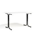 Matsalsbord Vicky Square, LxB 1200x800 mm, vit/svart