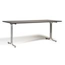 Matsalsbord Vicky Square,  LxB 1800x800 mm mörkgrå/silver