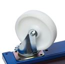 Pallvagn Låg, för halvpall, nylonhjul, röd