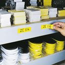 Magnetisk etikett, gul, 100-pack