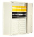 Säkerhetsskåp Thio med nyckellås, 1900x1250x500 mm