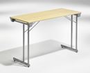 Utbildningsbord Hatty, fällbart, 1200x500 mm, björk/silver