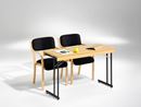 Utbildningsbord Hatty, 1200x500 mm, ek/krom