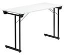 Utbildningsbord Hatty, 1200x500 mm, vit/svart