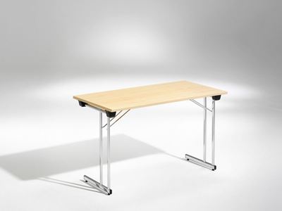 Utbildningsbord Hatty, 1200x500 mm, björk/krom