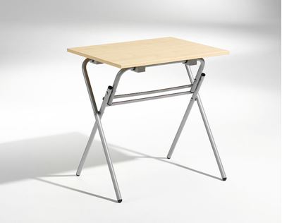 Utbildningsbord Examen 700x600 mm, björk/silver