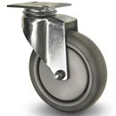 Industrihjul obromsat  med platta, Ø 150 mm