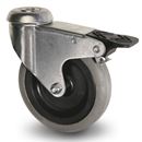 Industrihjul bromsat med centrumhål, Ø 75 mm