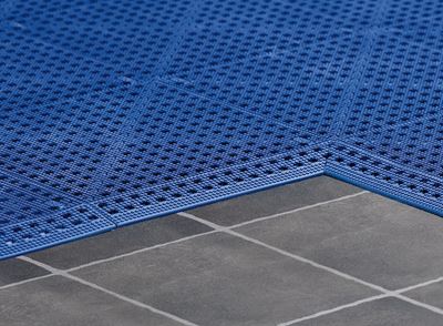 Flexi Tile kantlist hona-koppling, 300x50 mm, 4-pack. Blå