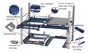 Specialhandtag låser i in/ut position, för utdragsenhet 800kg/70%